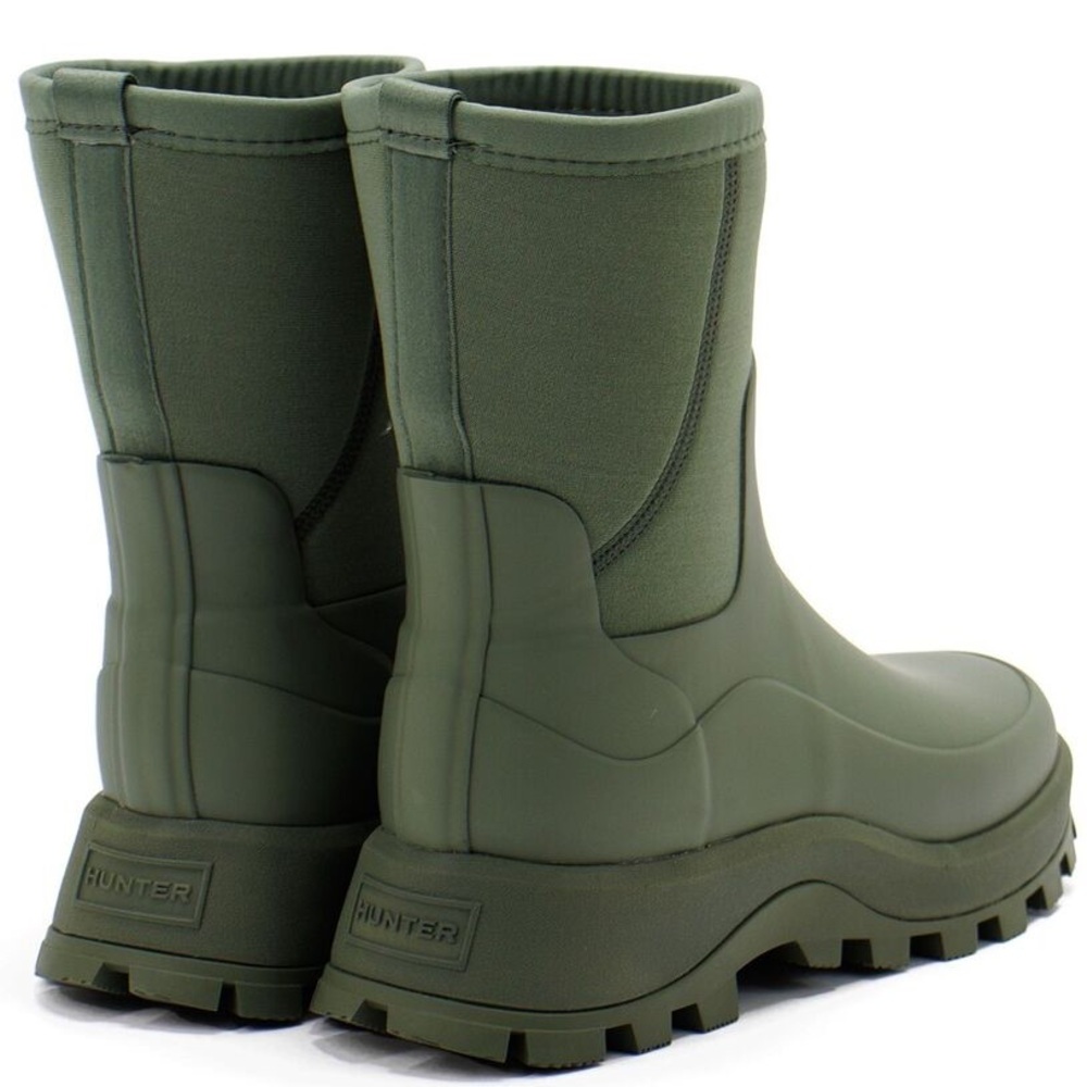 Hunter City Explorer Short Neo Slip and Water Resistant Boots -col Lichen Green - Picture 4 of 16